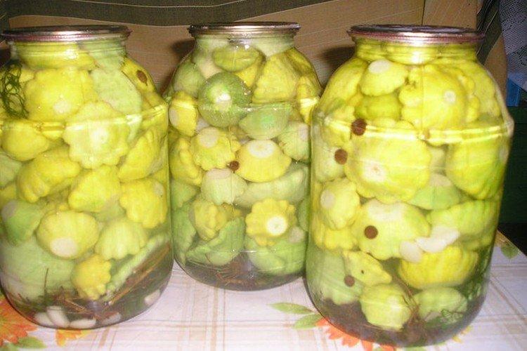 Pattypan Squash with Zucchini for Winter