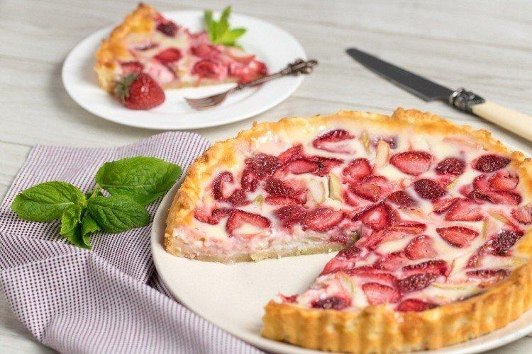 Tarta líquida de fresas