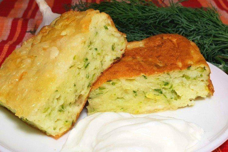 Tarta líquida de calabacín