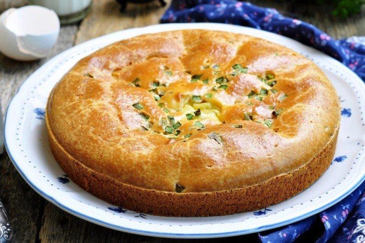 Tarta líquida de kéfir con patatas