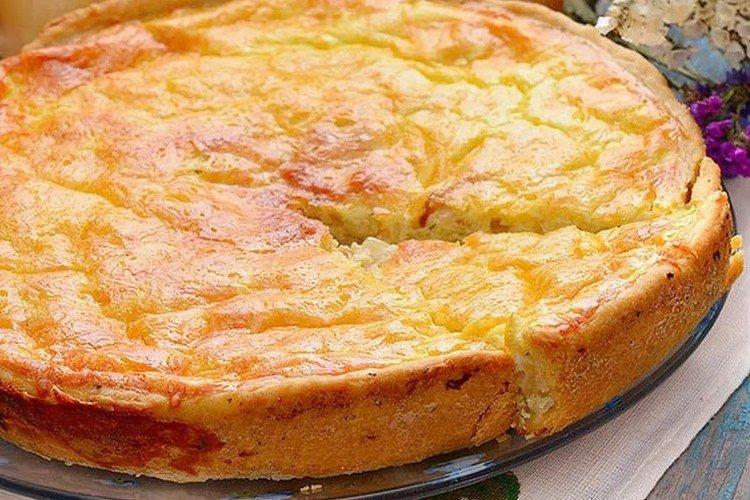 Tarta líquida de kéfir con queso