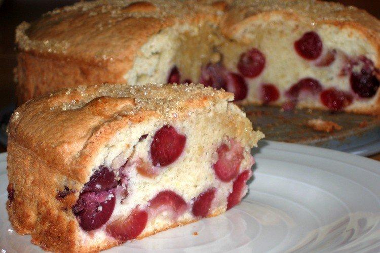 Tarta líquida de cerezas