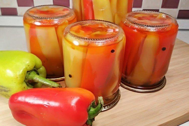 Pimiento morrón con miel para el invierno