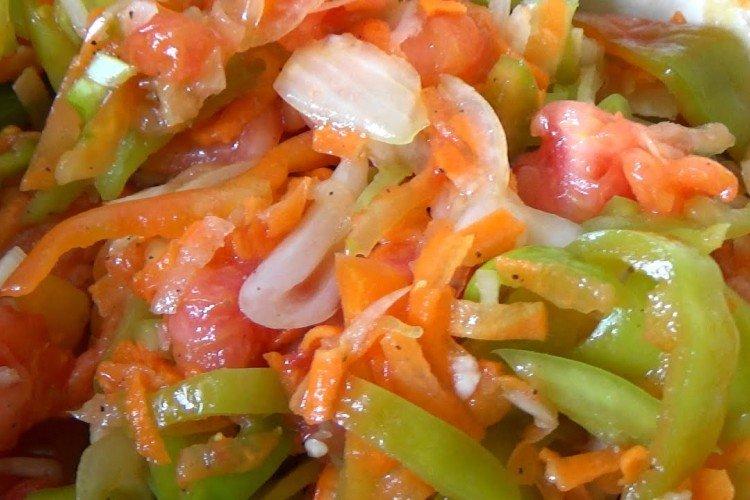 Ensalada de pimiento morrón para el invierno