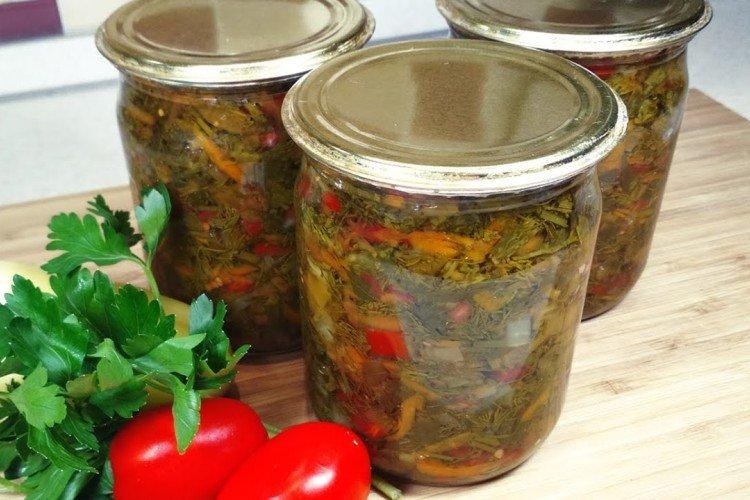 Aderezo de pimiento morrón para el invierno