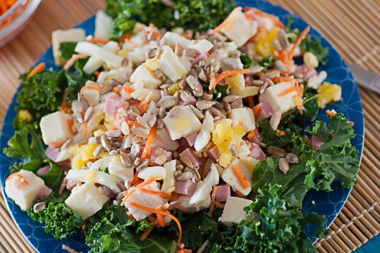 Ensalada con jamón y fetaxa