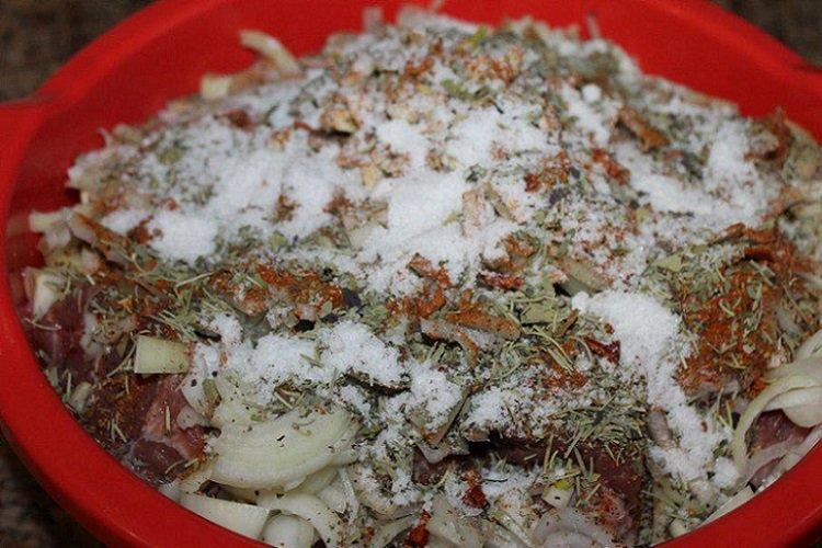 Adobo con ayran y especias