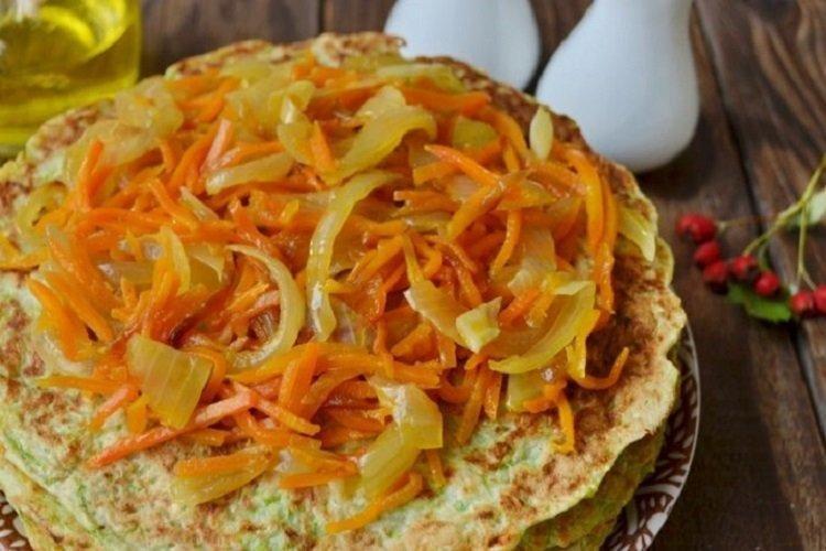 Zucchini, Onion, and Carrot Cake