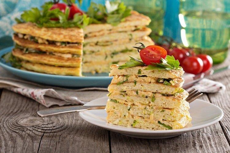 Baked Zucchini and Cheese Cake
