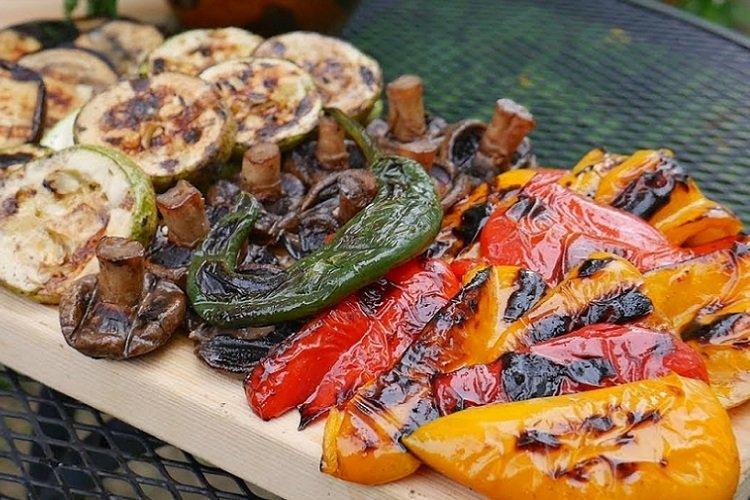 Verduras especiadas a la parrilla