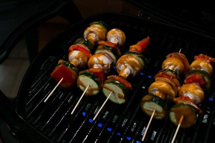 Jugosas verduras a la parrilla