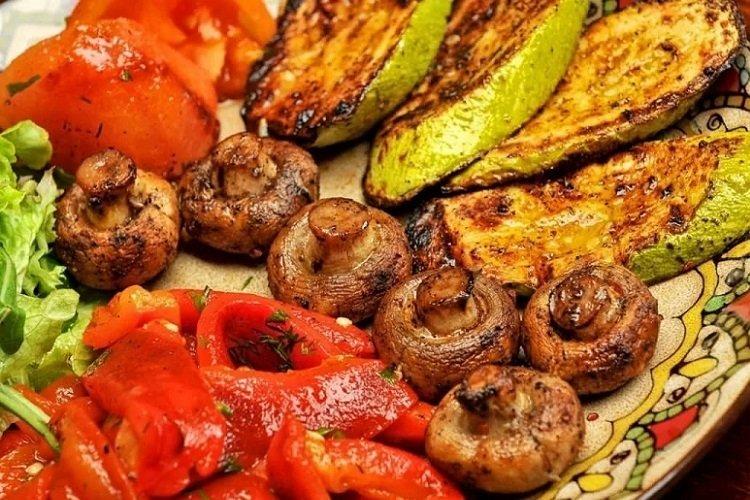 Verduras agridulces a la parrilla