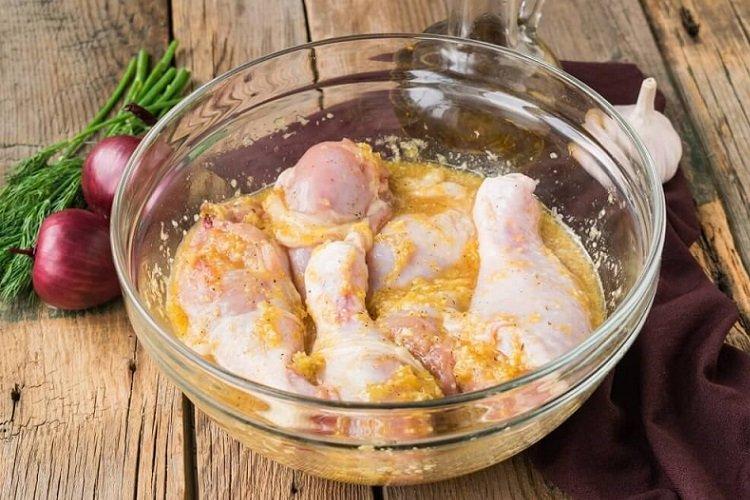 Honey-Mustard Marinade for Chicken Skewers