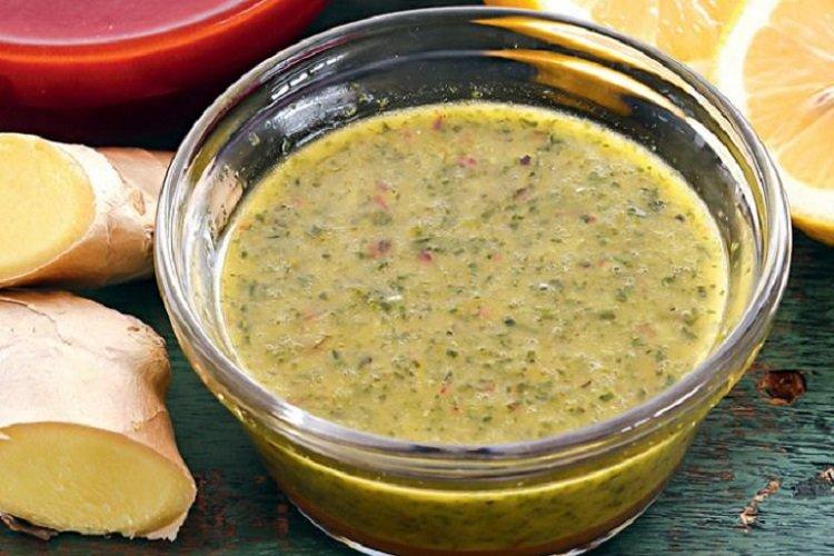 Ginger-Lemon Marinade with Mint