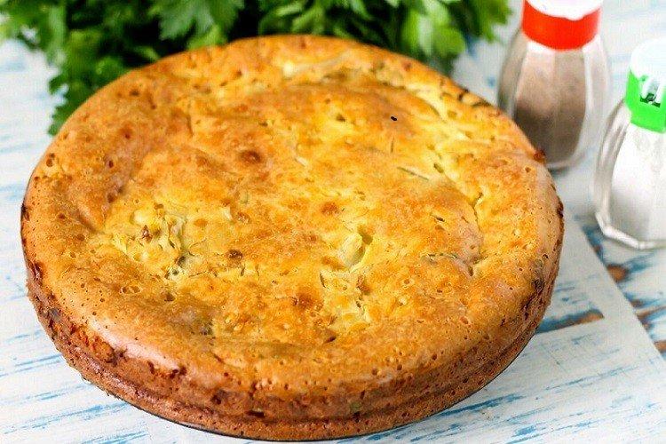 Pastel de masa líquida con kéfir sin huevos
