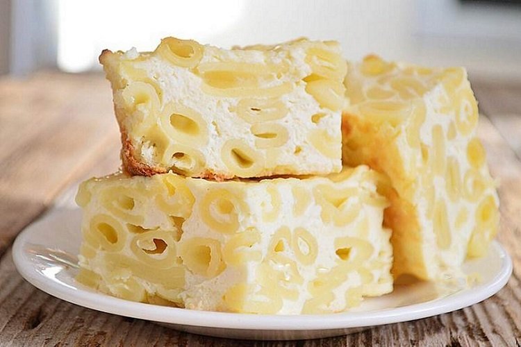 Cazuela de requesón y pasta