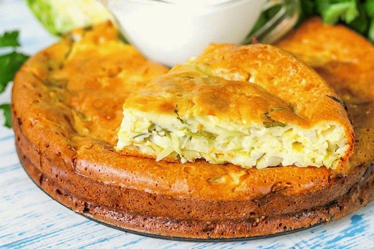 Pour-Over Kefir Cake with Cabbage