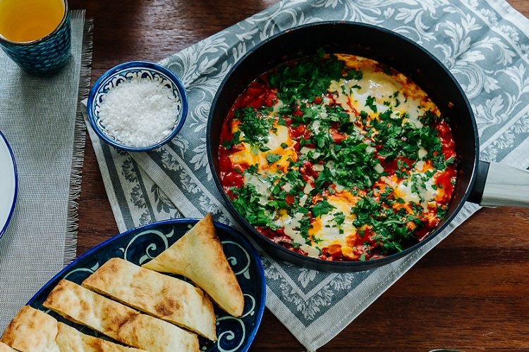 Shakshuka con berenjenas