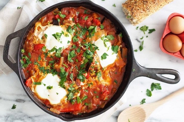 Shakshuka con pimiento picante