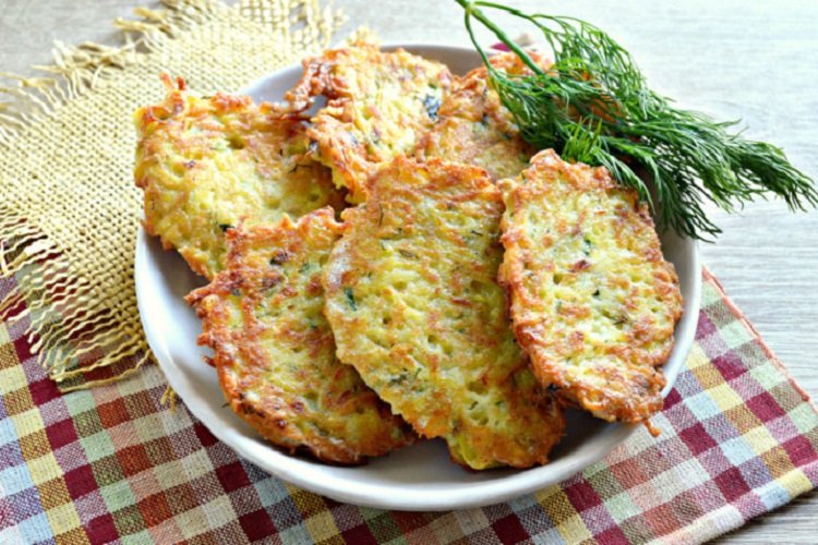 Potato Pancakes with Cheese and Herbs