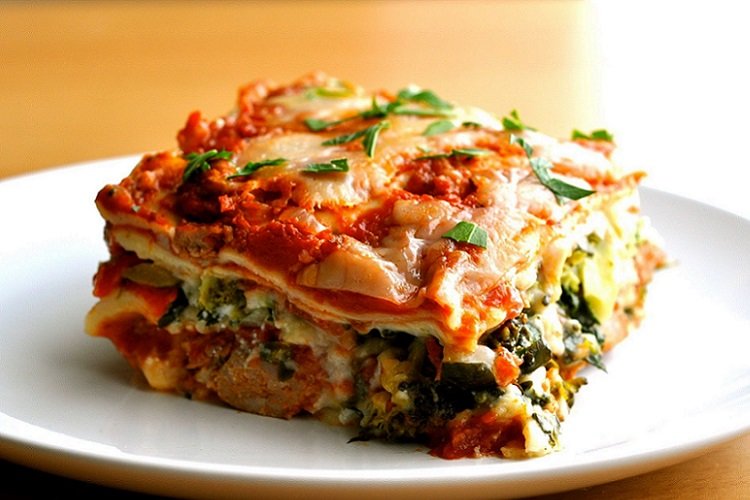 Moussaka with Broccoli and Mozzarella