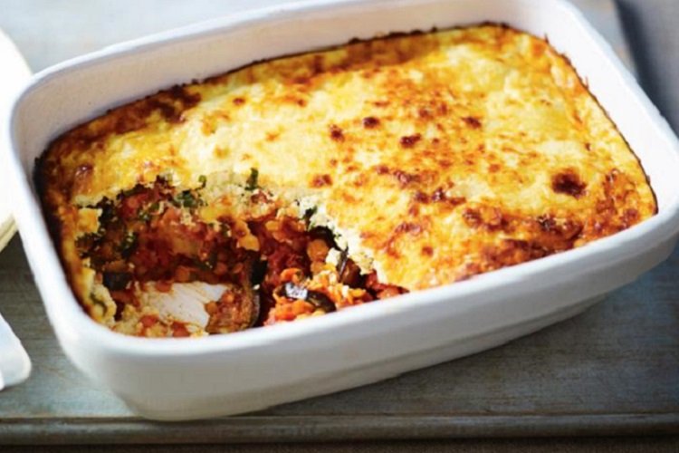 Moussaka with Lentils