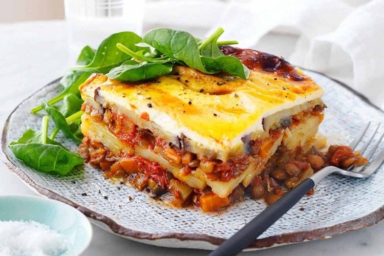 Moussaka with Eggplant and Zucchini