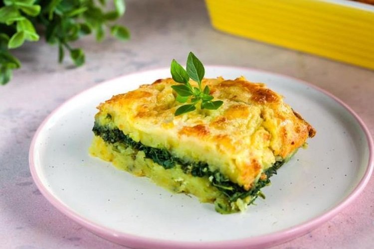 Potato Moussaka with Spinach