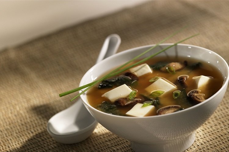 Miso-Suppe mit Lauch
