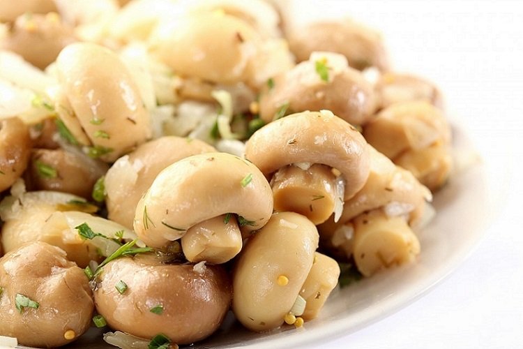 Receta rápida de champiñones marinados