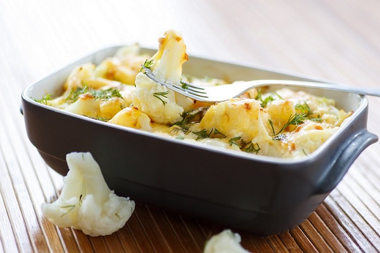 Cauliflower Casserole with Ham