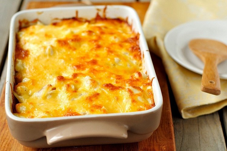 Cauliflower Casserole with Cottage Cheese