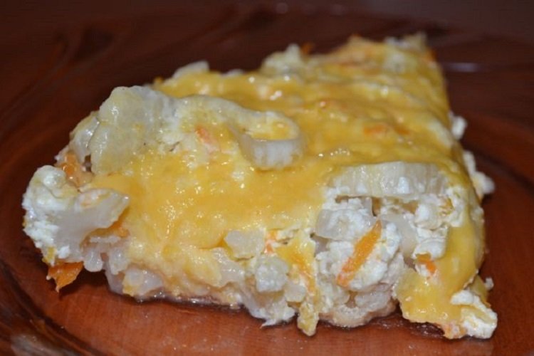 Cauliflower Casserole with Turkey and Pineapple