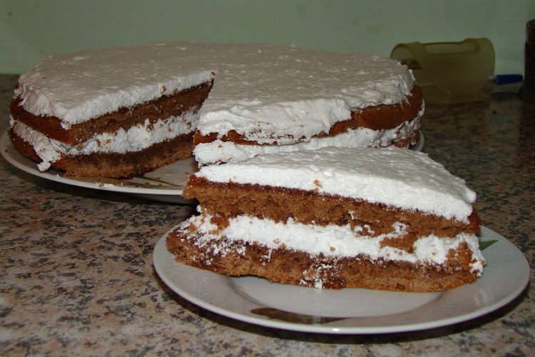 Pastel «Negro en espuma»