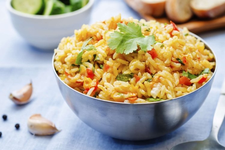 Vegetarischer Plow mit Sellerie