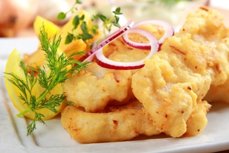 Sour Cream Batter with Onion and Garlic