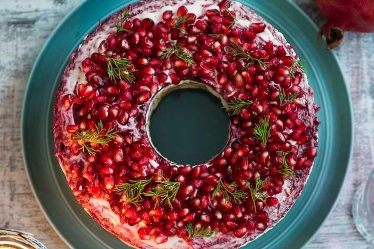 Salat „Granatarmband“ ohne Fleisch