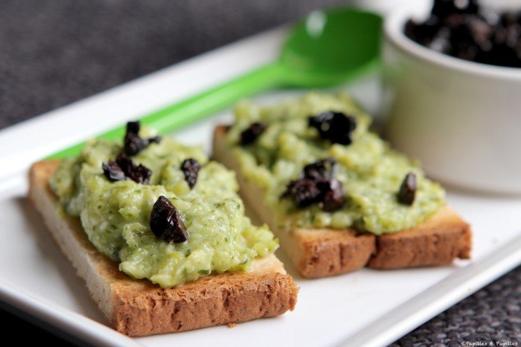 Avocado and Olive Toasts