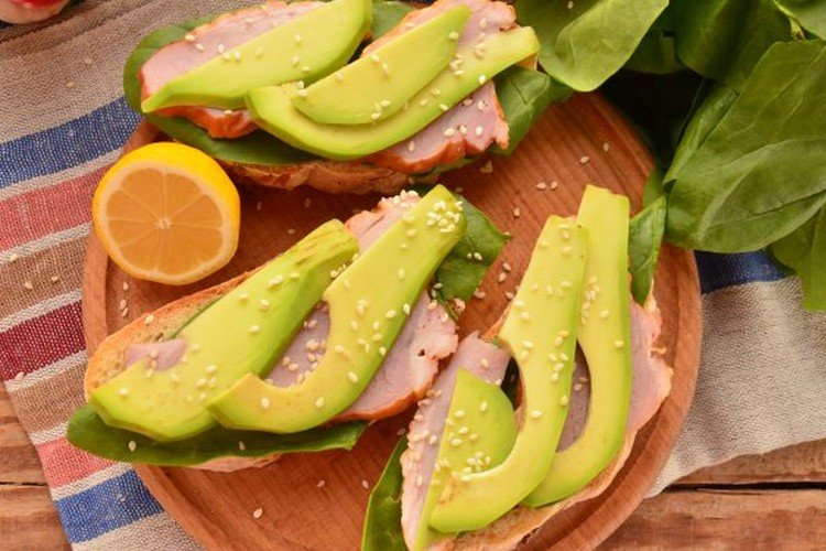 Ham and Avocado Toasts