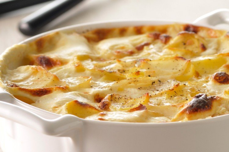 Gratinado de patatas con mayonesa
