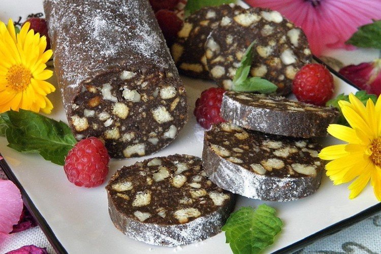 Salchicha de chocolate «Vegana»