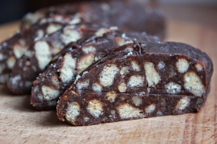 Salchicha de chocolate «Delicia»