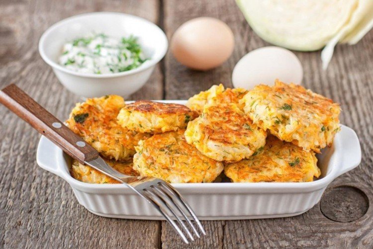 Crab Stick and Cabbage Cutlets