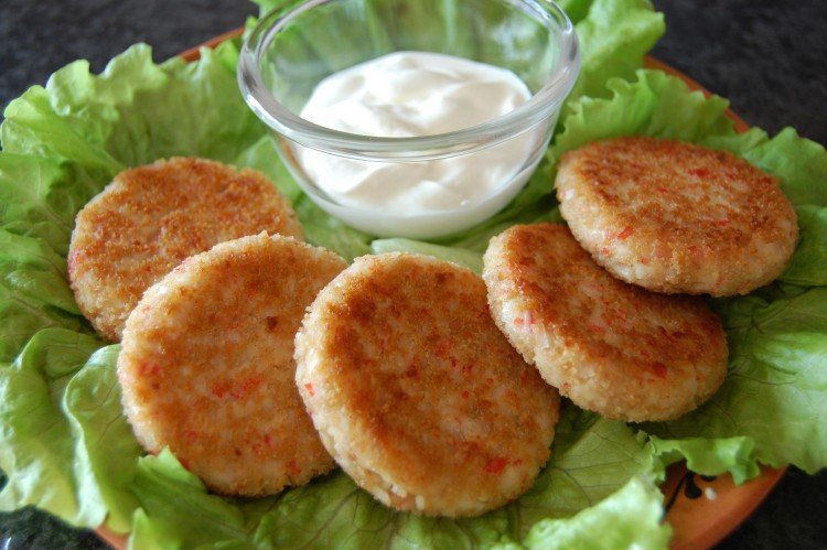 Crab Stick Cutlets with Cheese