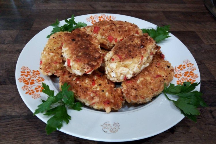 Diet Crab Stick Cutlets