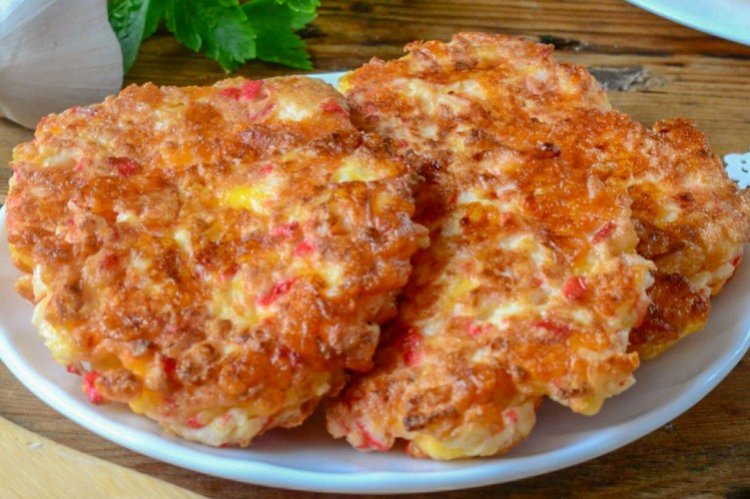 Potato Cutlets with Crab Sticks