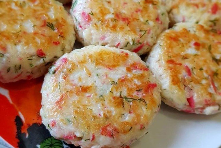Chicken Mince and Crab Stick Cutlets