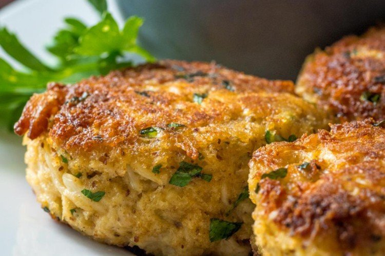 Crab Stick Cutlets with Rice