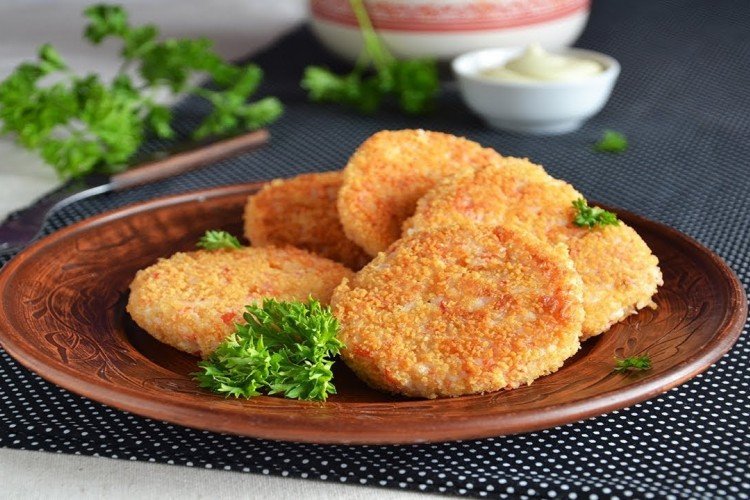 Crab Stick and Fish Mince Cutlets
