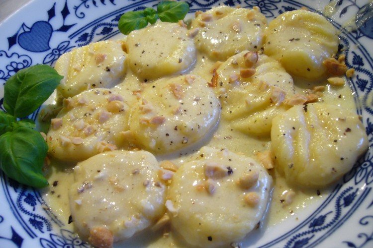 Potato and Buckwheat Gnocchi with Garlic